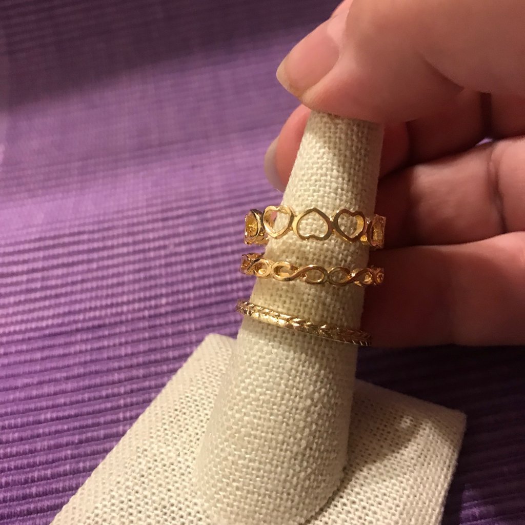 Golden Stacking Ring Set